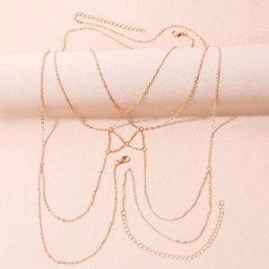 NWOT La Kitten Studio Gold Bra Chest Harness Sexy Club Lingerie